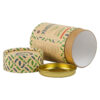 Kraft Paper Tube Box with Metal Tinplate Kraft Paper Tube Box with Metal Tinplate