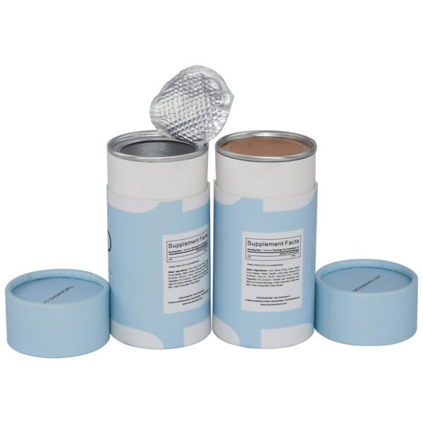 Easy Peel off Lid Paper Tube Food Grade Paper Tube