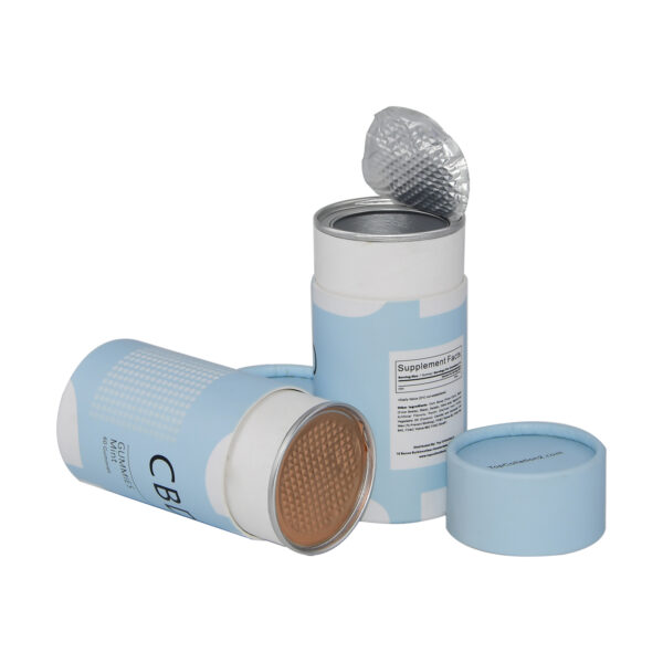 Easy Peel off Lid Paper Tube Easy Peel off Lid Paper Tube