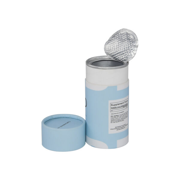 Easy Peel off Lid Paper Tube Easy Peel off Lid Paper Tube