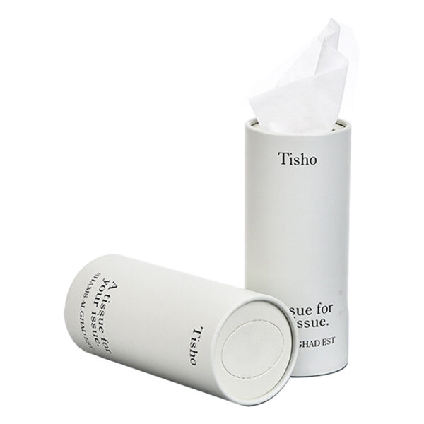 Emballage de tube de papier de soie faciale