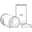 Salt and Spice Paper Canister Icon