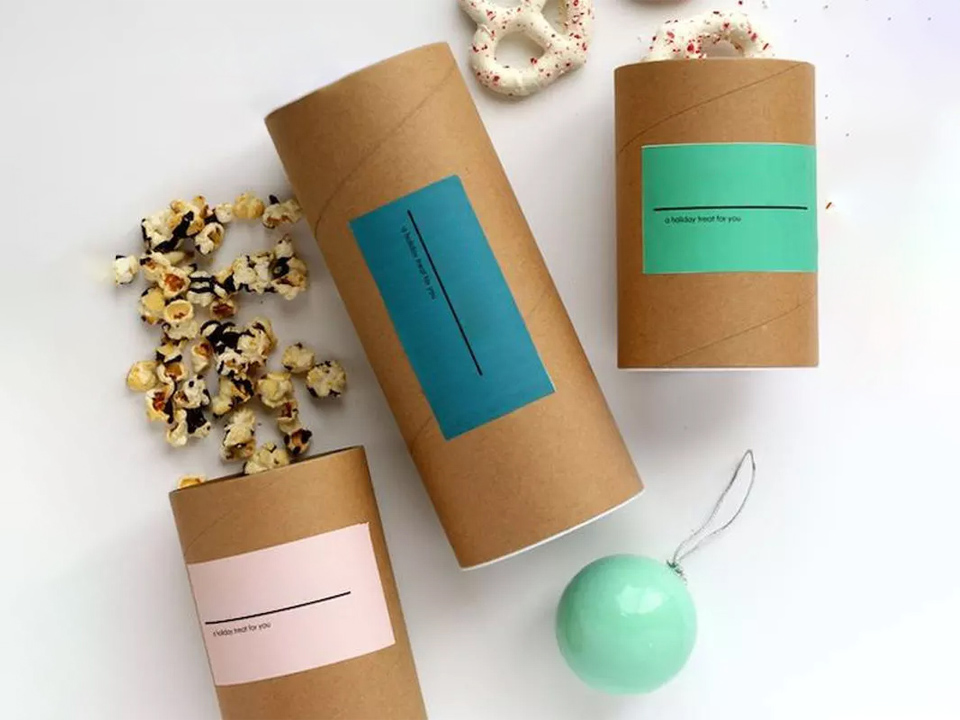Embalagem em tubo de papel ecológico